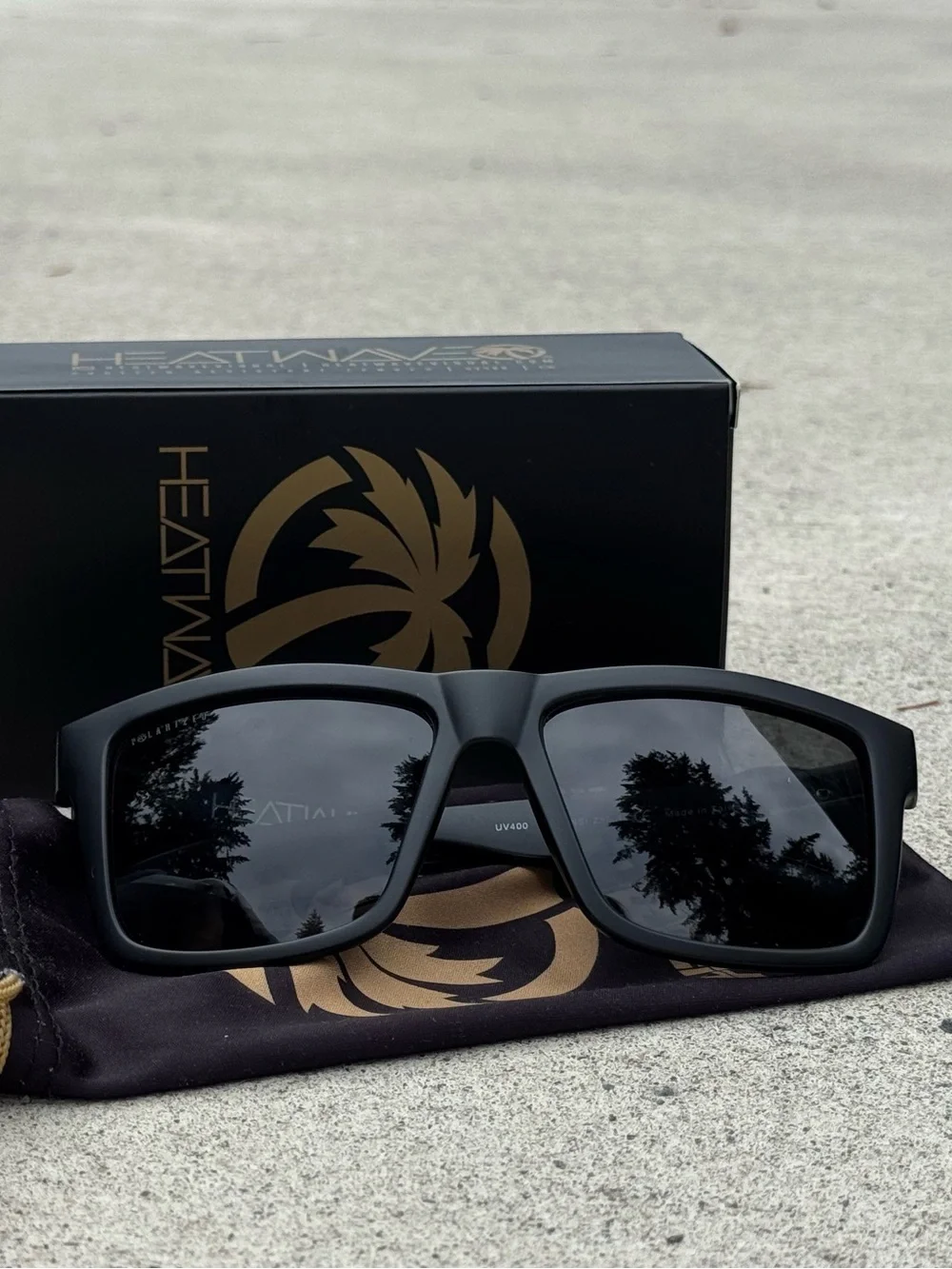 Heat Wave Visual Vise Polarized Black Sunglasses